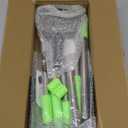 TOOGE Pooper Scooper, Dog Pooper Scooper Long Handle Stainless Metal Tray and Rake for Medium Small Dogs Heavy Duty Pet Supplies to Use for Grass, Dirt or Gravel