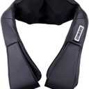 Kneading Massage Shawl Cervical Spine Instrument Neck Multifunctional Car Home Electric Shoulder Neck Waist Beating Infrared Physiotherapy (Black,Free Size)