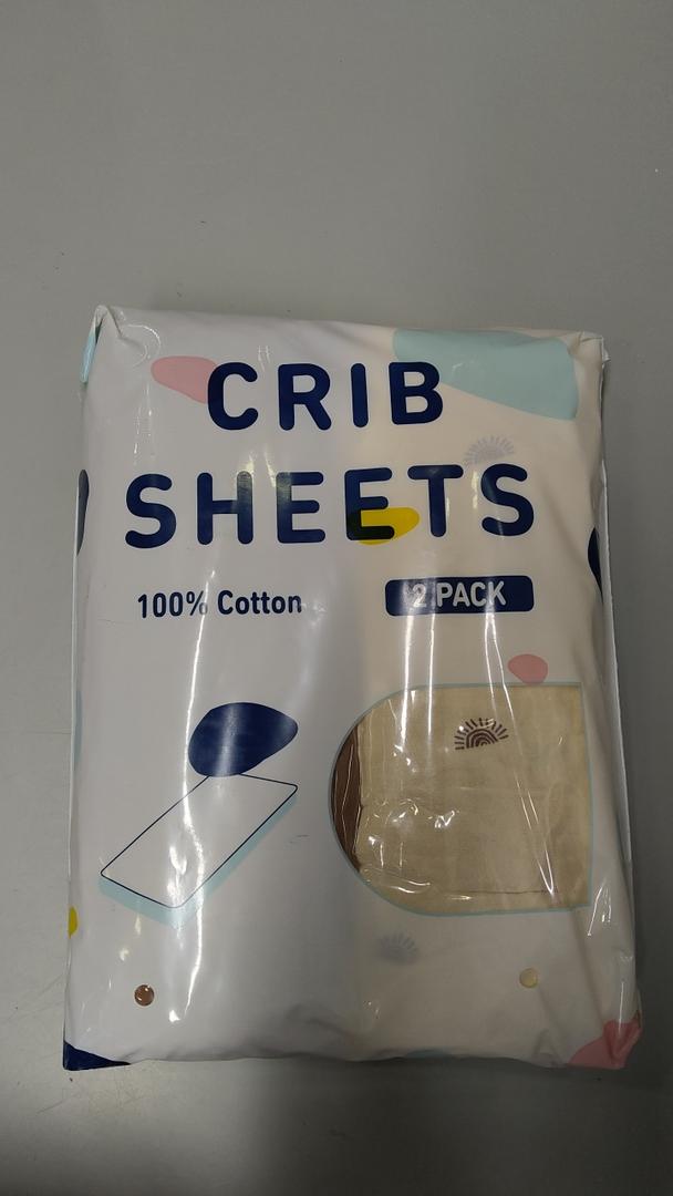 Mushie Extra Soft Muslin Fitted Crib Sheet | 28"x 52" Natural B