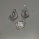 HOME SO Suction Cup Hooks T Shape (2 or 4 Pack) (Brushed Nickel, 2, Count)