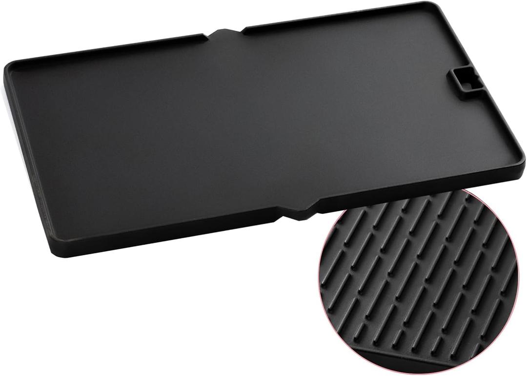 7404 Griddle Replacement Parts for Weber Summit 400 600 Series Cast Iron Reversible Grill Griddle Pan S-470 S-670 E-470 E-670 E-420 E-450 Summit Gold A/B/D A6/B6/C4/D4/D6 Flat Top Griddle Insert (19.2" x 11.3" x 0.9")