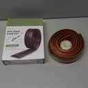 6FT Cord Covers, Walnut Wood Floor Cable Management - Protects Cords, Cavity: 0.47" x 0.24"