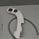 PIKETS Bidet Attachment for Toilet, Dual Nozzle (Frontal and Rear Wash) Non-Electric Fresh Water Toilet Seat Attachment with Nozzle Self Cleaning, Adjustable Water Pressure(Chrome Silver)