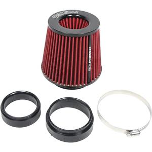 Kyostar 3/3.5/4inch Inlet Cold Air Intake Cone Replacement Performance Washable High Flow Dry Air Filter, Red