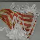 5 Packs Circus Decorations Creepy Carnival Decorations Halloween Pennant Banner Red and White Striped Banner Bloody for Halloween Party Carnival Birthday Decorations, 7.9 x 11.8 Inches