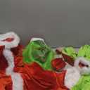 ZZXIAOJIE Green Costume Adult Set Green Christmas Mask Gloves Shoe Cover Top Pants for Halloween Cosplay XXL