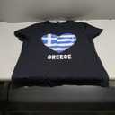 Greece Flag Jersey | Greek T-Shirt (Large, Black)