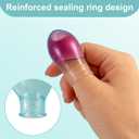 Waterproof Toe & Finger Cover Protectors for Wounds, Bathing, Pedicures, Manicures, Nail Care, Comfort-Fit Silicone Finger & Toe Sleeves(4 Large)