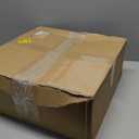 16" Drum Light, 3-Light Flush Mount Ceiling Light with 2-Tier Linen Fabric Shade, Gold Drum Light Fixture for Dining Room, Entryway, Bedroom, Kitchen, Hallway