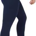 90 Degree By Reflex High Waist Power Flex Tummy Control Leggings (Blue, L)