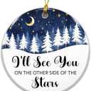 Memorial Ornament 2025  Ill See You on The Other Side of The Stars, Remembrance Ornament for Loved Ones, Sympathy Gift, Bereavement Keepsake, Condolence for Loss of Family, Friend