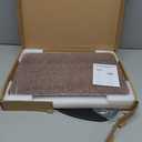 Portable Laptop Floor Stand, Bedside/Sofa Table with Height Adjustable 18''~48'', Sleek Wooden Lectern Standing Desk Mobile Podium for Home, Office, School, Black