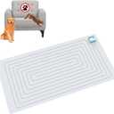 SEERWAY Scat Pet Shock Mat Indoor, Safe Shock Training Pads for Dogs and Cats, Electric Repellent Mat Keeps Pets Off Couch, Sofa, Counter Top, 3 Training Modes, 30"x16" Rectangular, Battery Operated