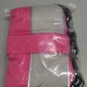 SUNFURA Small Dog Coat with Harness Built in, Warm Dog Jacket Winter with Zipper On Back, Waterproof Pet Snow Jacket Snowsuit Pet Sweater Clothes for Schnauzer, Yorkshire Terrier, Hot Pink S