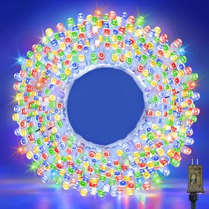 210 LED 4-Color Outdoor Easter String Lights, Seasonal Fairy Lights with 8 Modes, Waterproof Indoor Outside Decoration Lighting for Christmas, Parties, Wedding, Patio, New Year(70FT)
