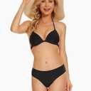 Period Swimwear Leakproof Bikini Swim Bottoms Proof Menstrual Bathing Suit Bottoms for Teens Girls Women (Black, XL)