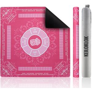 KEILOKLOK 32.4x32.4 Inch Mahjong Mat for Table 3MM Noise Reduction