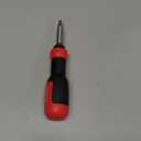 SHARDEN Multi Screwdriver 13-in-1 Screw Driver Adjustable Screwdriver Set Multitool All in One with Torx Security, Flat Head, Phillips, Hex, Square and 1/4 Nut Driver (Extendable-NoRatchet, Red)