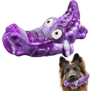 Dog Toys for Aggressive Chewers, Indestructible Chew Toys for Dogs, Crocodile Dog Toy,Dog Toys for Medium/Large Breed,Tough Bones for Teeth Cleaning and Training