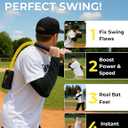 Baseball & Softball Rope Swing Trainer - Innovative High-Density Foam Bat Design for Real Swing Feel & Better Feedback, Batting Training Tool, Hitting Aid for Youth & Beginners