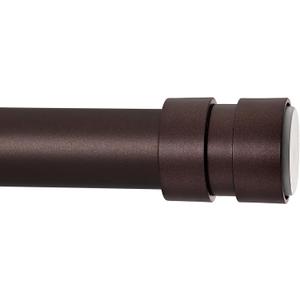 BRIOFOX Tension Curtain Rod Adjustable 32 to 78 inch - Spring Tension Shower Curtain Rod for Window or Bathroom No Drilling Non Slip, Matte Bronze