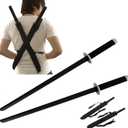 Snake Eye Tactical Dual Twin Ninja Sword with Dual Shoulder Sheath Each Blade