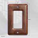 North American Walnut Switchplates and Outlet Covers Decorative Solid Wood Light Switch Cover for Stylish Dcor