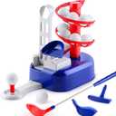 iPlay, iLearn Kids Blue Golf Toy Set W/Left & Right Club Head, Boy Outdoor Sport Toy Age 3-5, Toddler Indoor Golf Ball Game, Child Active Exercise Yard Play, Birthday Gifts for 4 6 7 8 Year Olds Girl