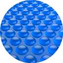 BigXwell Solar Pool Cover, 12Mil Round 18 Foot Solar Blanket for Above-Ground and In-Ground Pools, Swimming Pool, Blue 1200Series (Round 18 FT)