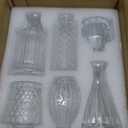 Valentine's Day Clear Glass Bud Vases Set of 12, Mini Flower Vase for Centerpieces, Small Vases in Bulk for Wedding Decorations, Vintage Vase for Baby Shower, Party, Recepetion, Home Table Dcor