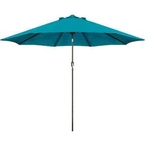 Blissun 9' Outdoor Patio Umbrella, Outdoor Table Umbrella, Yard Umbrella, Market Umbrella with 8 Sturdy Ribs, Push Button Tilt and Crank