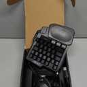 One Handed Half Keyboard Mouse USB Spilitter Type-C Adapter Gaming Combo with RGB LED Backlit 7200DPI CPI Customize 4 Port Adapter Mini Size Small Wired Set for LOL/Wow/fortnite/Dota/PUBG