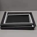 Impresa Jigsaw Puzzle Display Frame Kit - 2-Pack 20x27 in Black - Easy Snap-Together Puzzle Board Backing - Versatile Wall Hanging & Art Display - Fits 1000 Piece Frame