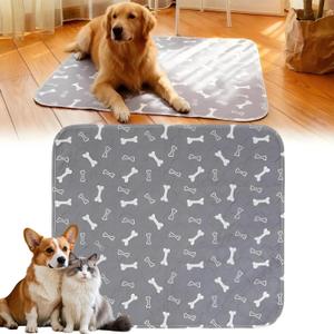 Puppy Pads with pheromones, Elite Pads for Cats, Washable Puppy Pads for Dogs and Cats, Leak-Proof & Anti-Slip Pet Training Pad for Home & Travel(Grey, L: 31.5"  27.6") (Gray)