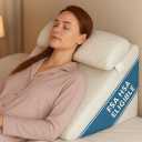 FSA HSA Eligible Wedge Pillow for Sleeping  Adjustable Post-Surgery Comfort (7-in-1)  Memory Foam Incline, Leg Elevation, and Head Support  Large 24-Inch with Washable Cover