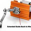 QTG Manual Chain Saw Sharpener,Adjustable Clamp & Precision Guide,Portable Metal Attachment,8-22" Chain/Electric Saws