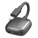 mcdodo Lightning to 3.5mm Audio Cable+Audio Charger Splitter,2 in 1 iPhone Headphone Digital Audio Adapter Aux Adapter for iPhone 14 13 12 11 XS XR X 8 7 iPad iPodBlue