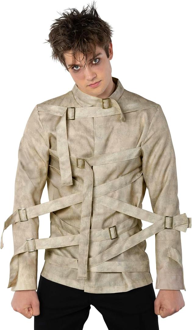 Morph Straight Jacket For Adults, Men's Straight Jacket Costume, Halloween Costumes For Men (Large)
