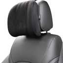 Car Headrest Pillow Soft Memory Foam Car Neck Support Pillow Relieve Driving Fatigue Car Seat Headrest Pillow Relax Head Muscles and Relieve (10.5in*9.5in*3in, Black)