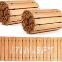 Tatuo 2 Pack Wooden Garden Pathway, 8 ft L x 17 in W Roll Out Walkway Outdoor Path Wood Flooring Boardwalk Pavers for Garden Backyard Patio Beach Outdoor Wedding Party