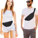 MAXTOP Large Crossbody Fanny Pack with 4-Zipper Pockets,Gifts for Enjoy Sports Festival Workout Traveling Running Casual Hands-Free Wallets Waist Pack Phone Bag Carrying All Phones