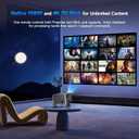 Magcubic Smart Projector 4K Support, Portable Projector with Wifi and Bluetooth, TV Stick Built-in, Auto Focus & Obstacle Avoidance, 650 ANSI, Voice Control, Home Theater Movie Proyector Outdoor
