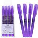Mr. Pen No Bleed Gel Highlighter, Bible Highlighters, Purple, Pack of 4