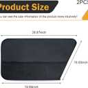 2 PCS Dog Car Door Protector, Scratch-resistant Car Door Protector Cover with Mesh Storage Pocket, Waterproof Oxford Cloth Pet Auto Doors Cover, Universal for Car SUV Truck (Black)