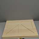 Sintuff 2 Sets 11'' W x 18'' H Unfinished Kitchen Cabinet Door Replacement with Hinges Handles, Shaker Cabinet Doors Front Replacement for Kitchen Bathroom Vanity Closet