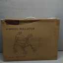 HOMLAND Walkers for Seniors with Seat, Foldable Rollator Walker, Reinforced Aluminum Frame, 8" Big Rubber Wheels for All Terrain, Height Adjustable Lightweight Rolling Walker (400 Pound, Red)