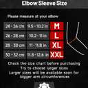 MANUEKLEAR 5mm Neoprene Weight Lifting Elbow Sleeves for Men (1 Pair), Elbow Sleeves Weightlifting Men with 2 Adjustable Compression Straps for Bench and Powerlifting & Weightlifting