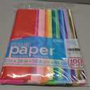 Craft Craze 100 Sheets (20" x 26") 25 Assorted Colors Premium Quality Tissue Paper for Gift Wrapping, Arts & Crafts, Packing and Decorations (1-Pack)