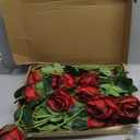 Hawesome 12PCS Artificial Flowers Fake Roses, Realistic Velvet Long Stem Red Roses Bouquet for Wedding Centerpiece Home Decor Party & Valentines (Wine)