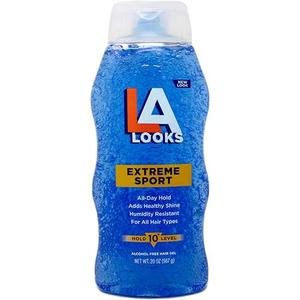 L.A. Looks Sport Xtreme Hold Gel, Hold Level 10+, 20-Ounce 